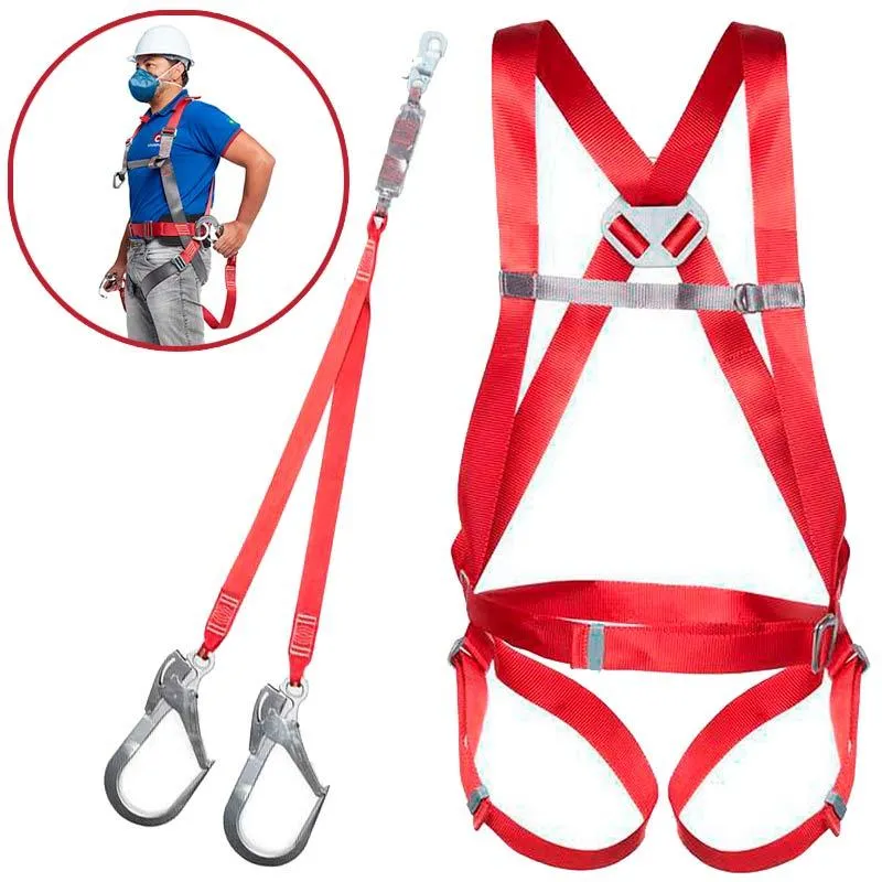 Cinto De Segurança Paraquedista 1 Ponto Cp 1101 Com Talabarte Em Y Cp 2101 Camper