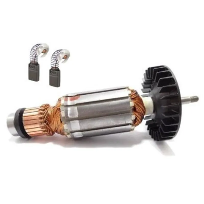 Kit Induzido + Par de Escovas de Carvão para Serra Mármore 4100nh3 Makita