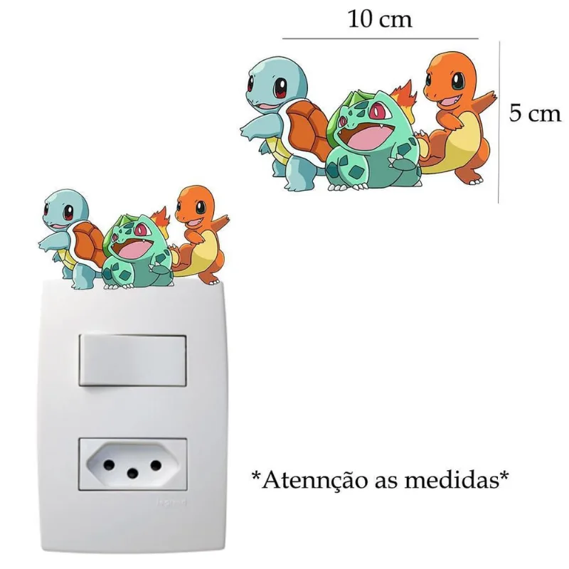Adesivo De Interruptor Turma Do Pokemon Mod 01