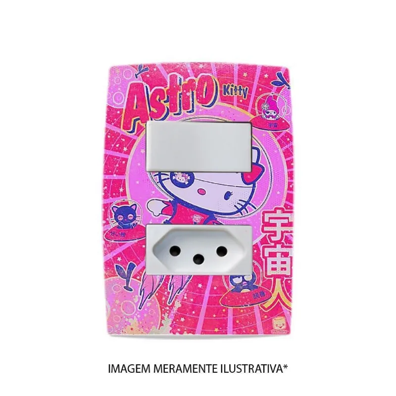 Adesivo De Interruptor Hello Kitty Mod 01