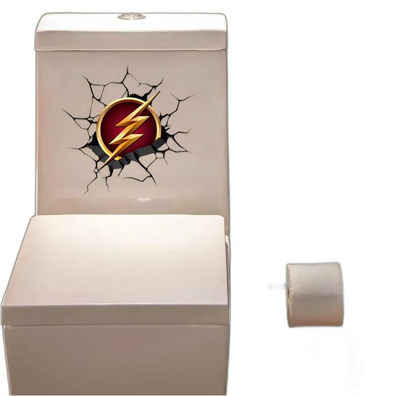 Adesivo Para Vaso Sanitário Simbolo Flash