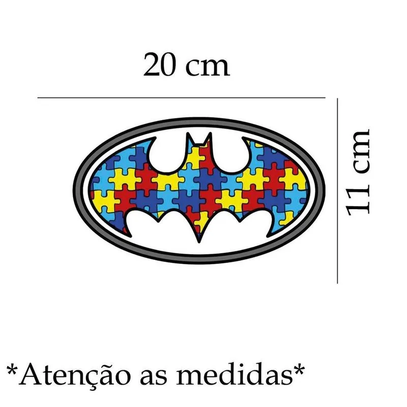 Adesivo Para Carro Autismo - Batman