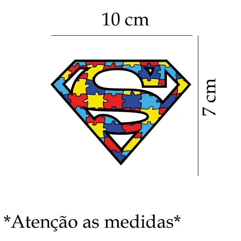 Adesivo Para Carro Autismo - Super Man
