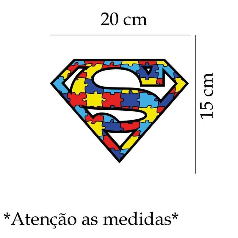 Adesivo Para Carro Autismo - Super Man