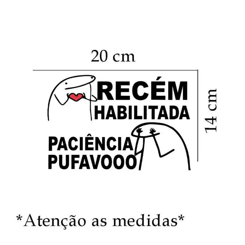 Adesivo Para Carro Recém Habilitada