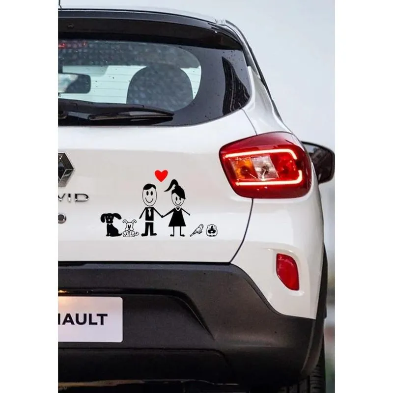 Adesivo De Carro Família Feliz Mod 15