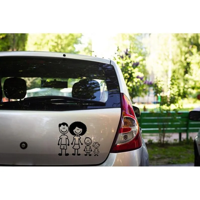 Adesivo De Carro Família Feliz Mod 20