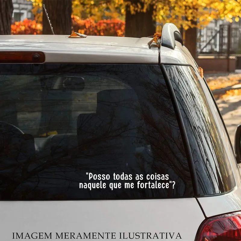 Adesivo De Carro Frase Posso Todas As Coisas Mod01