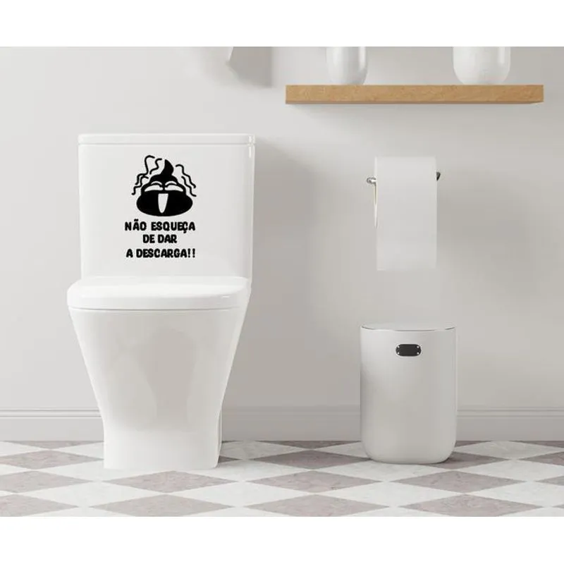 Adesivo Vaso Sanitário Descarga Mod02 - Vinil