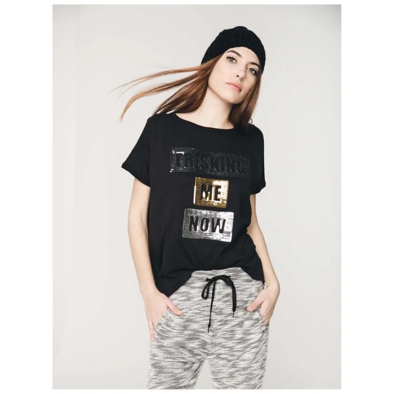 Camisetas Femeninos Admin 63 M Negro1