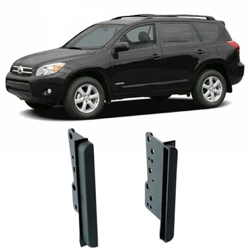 Moldura Painel 2 Din dvd Toyota Rav 2002 à 2006 Preto
