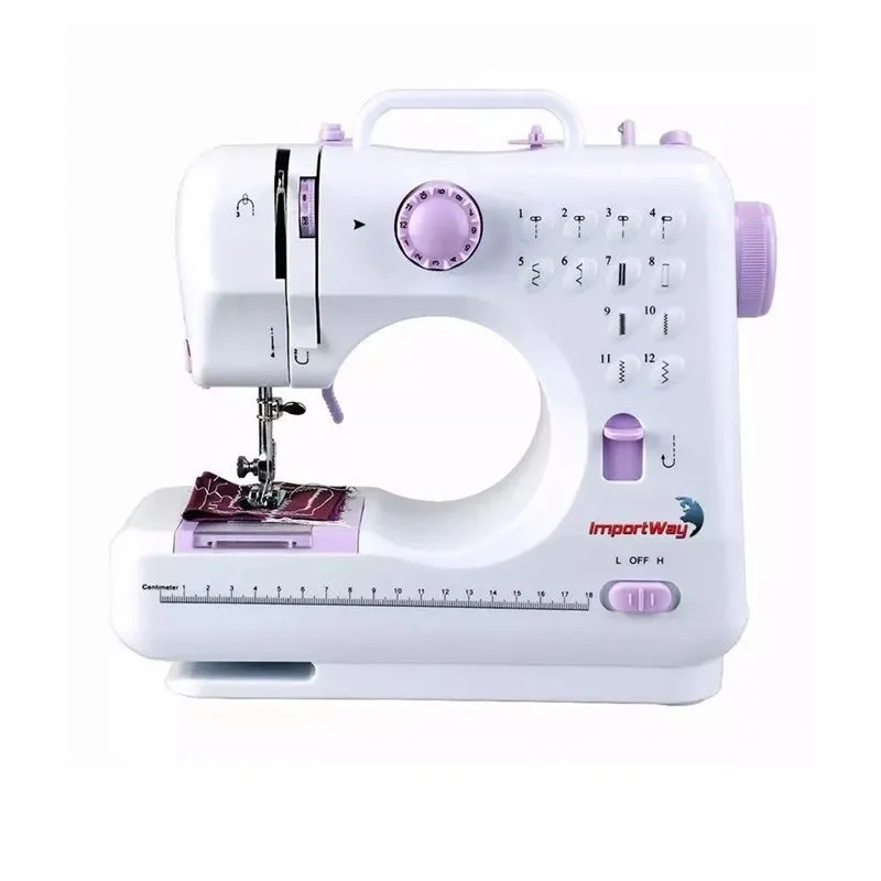 Máquina De Costura Elétrica Portátil Bivolt 12 Pontos Linha