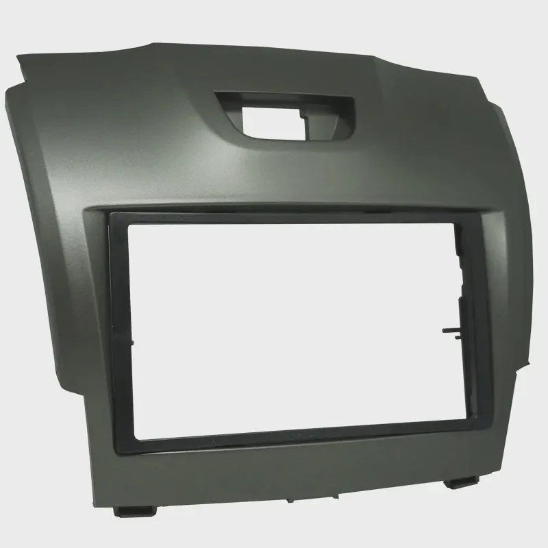 Moldura Painel 2 Din 1 Din Som Dvd S10 TrailBlazer 2012 à 2016 Grafite