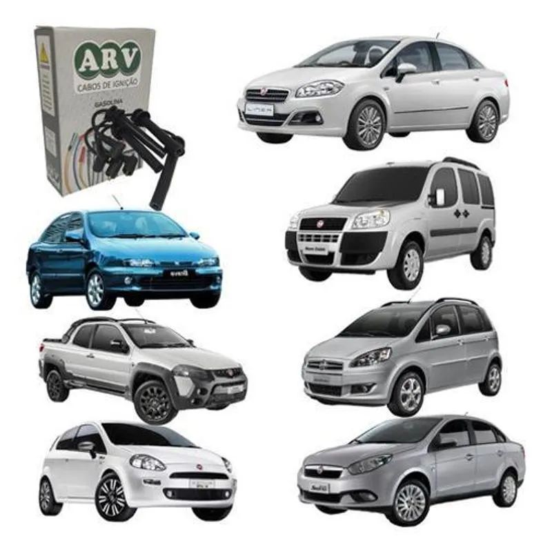 Jogo De Cabos De Vela Arv Linea Doblo Siena1.8 16v Flex