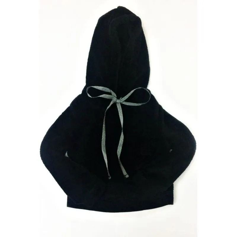BLUSA FLEECE CAPUZ PRETO 6