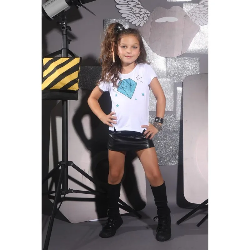 SHORT SAIA COURO PRETO 4