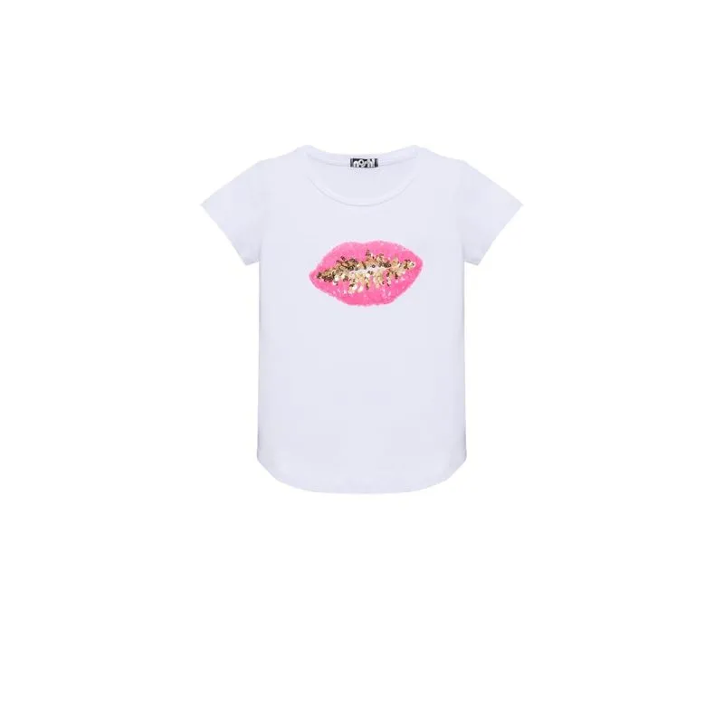 Blusa boca neon branco BRANCO 14
