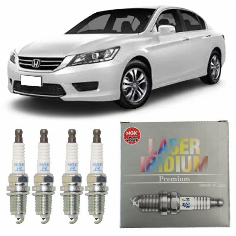 Jogo 4 Velas Ngk Iridium Accord 2.4 16v Desde 2004 Izfr6k11s