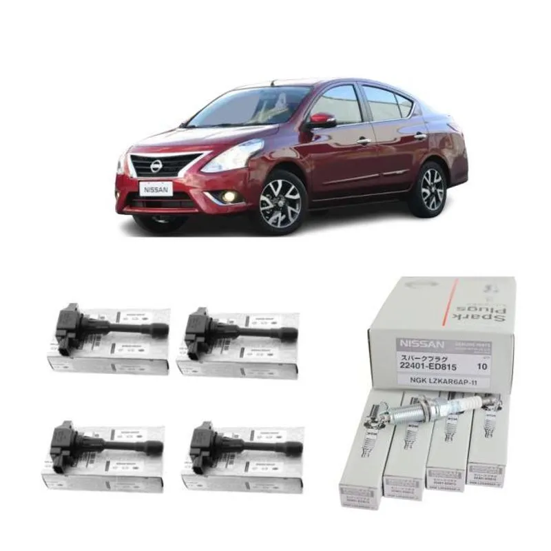 4 Bobina Nissan+ 4 Vela Ngk Nissan Versa 1.0 E 1.6 Até 2021