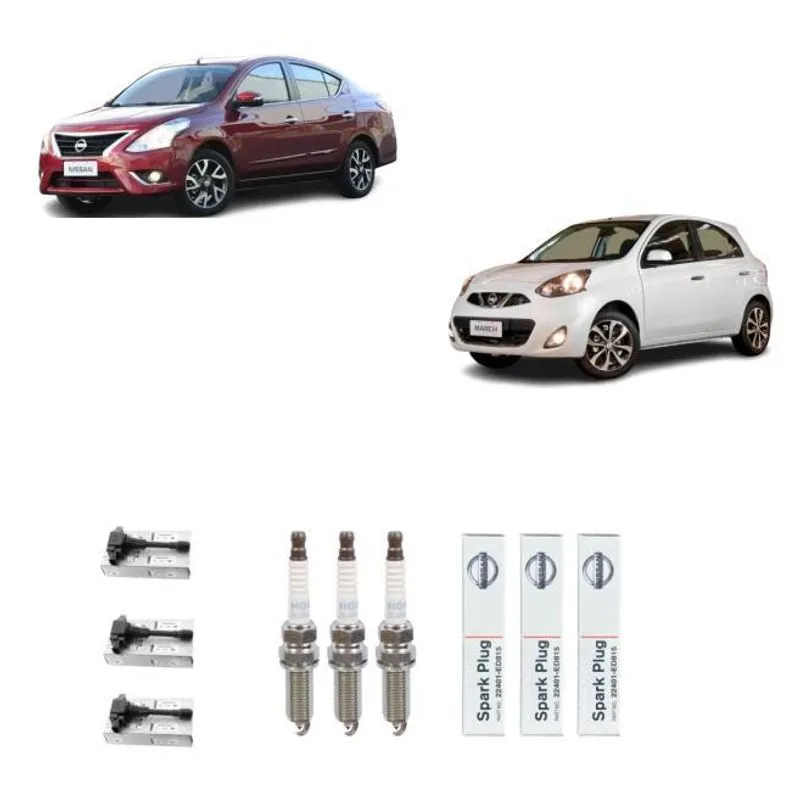 3 Bobina Nissan+ 3 Vela Ngk Nissan Versa / March 1.0 12v