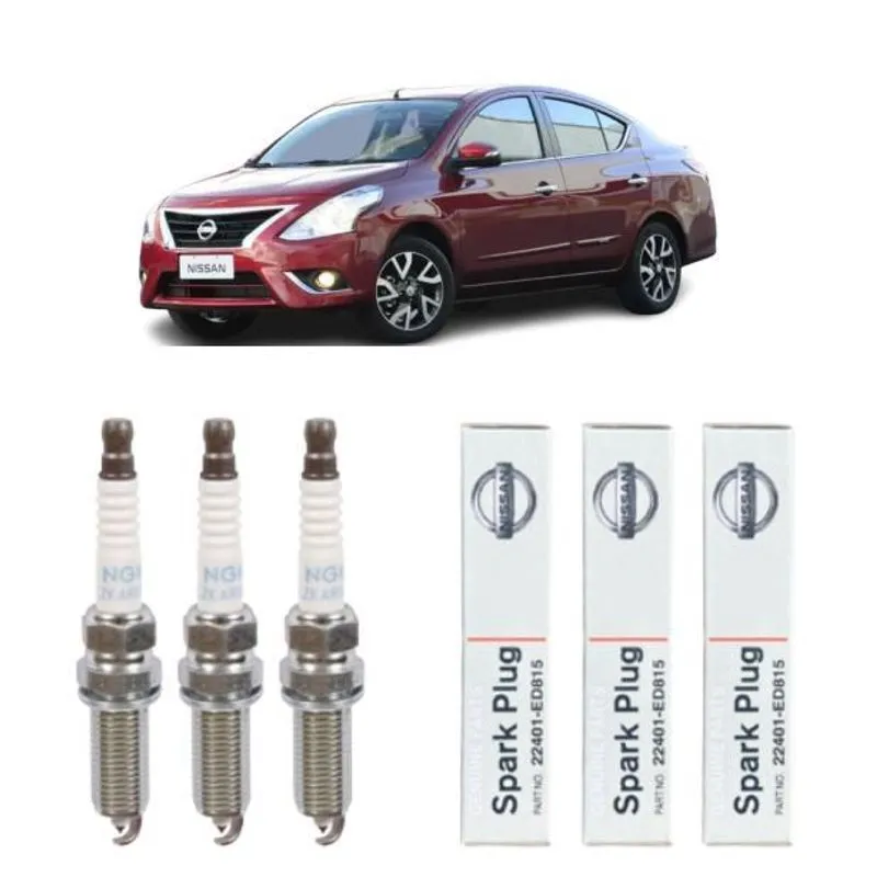 Jogo De 3 Velas Nissan Platinum Para Versa 1.0 12v Desd 2015