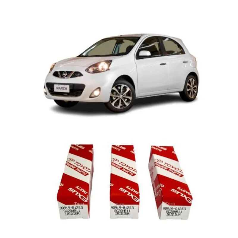 Jogo 3 Velas Denso Iridium Nissan March 1.0 12v