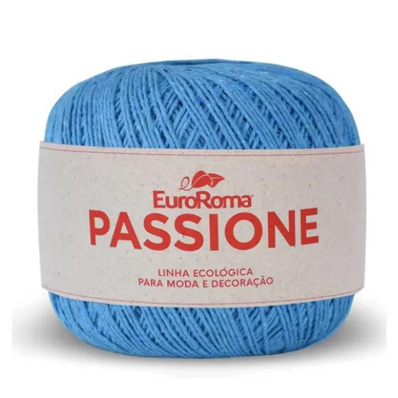Linha Passione Nº3 Euroroma Crochê / Trico / Amigurumi Azul
