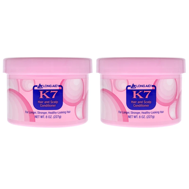 Ampro Long-Aid K7 Hair and Scalp Conditioner by Ampro for Women - 8 oz Conditioner - Pack of 2 8 oz