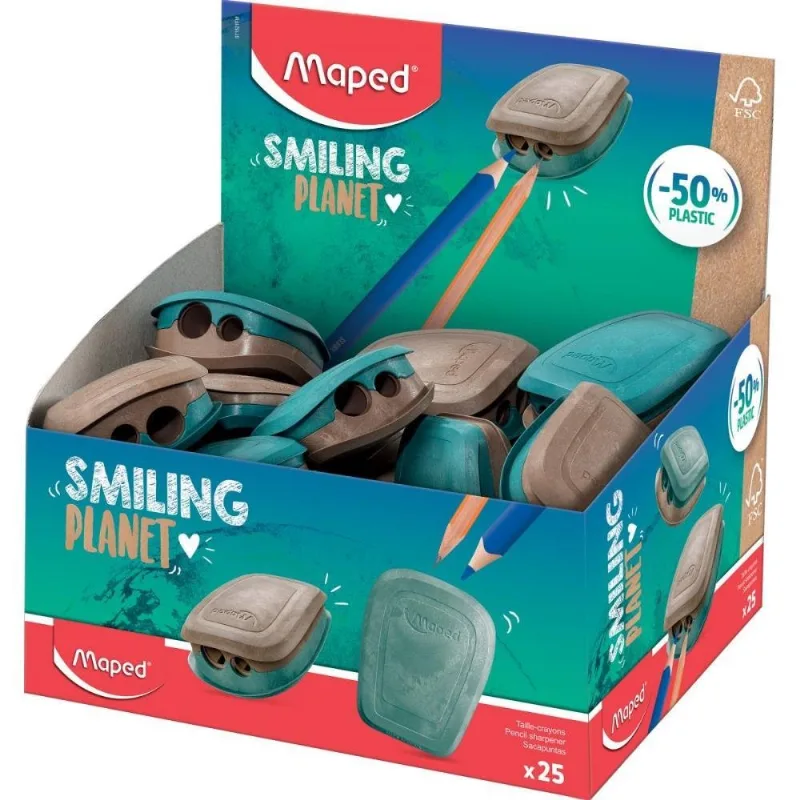Apontador Com Deposito 2 Furos Pulse Smiling Planet Dp.c/25