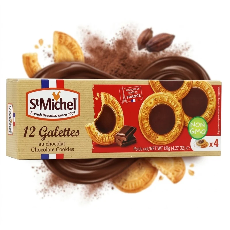 ST MICHEL 12 GALETTES AU CHOCOLAT 121GR