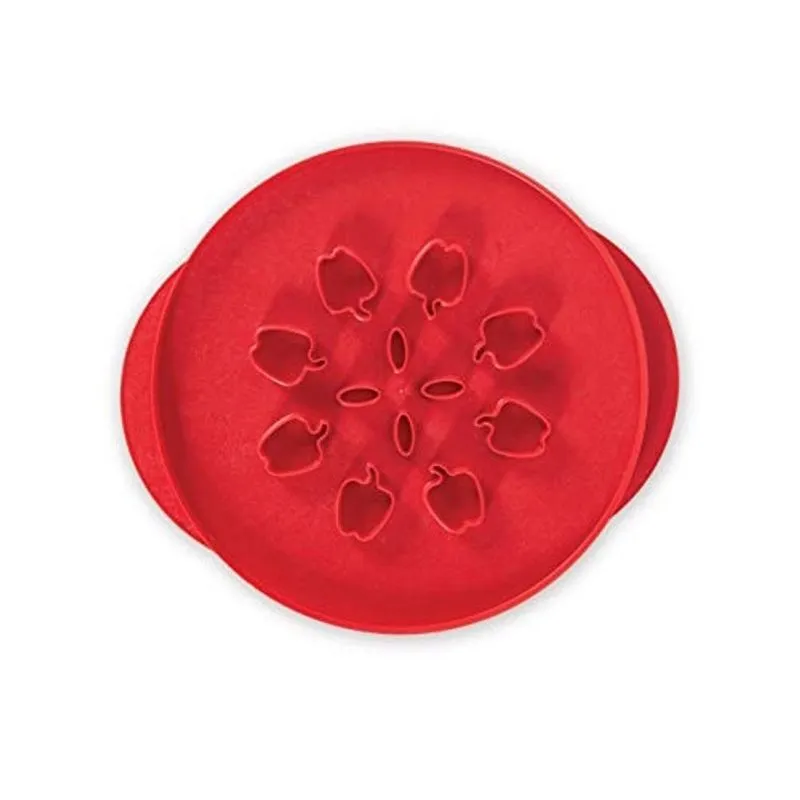 Nordic Ware Cortador de Massa Reversível de Maçãs e Folhas, Vermelho