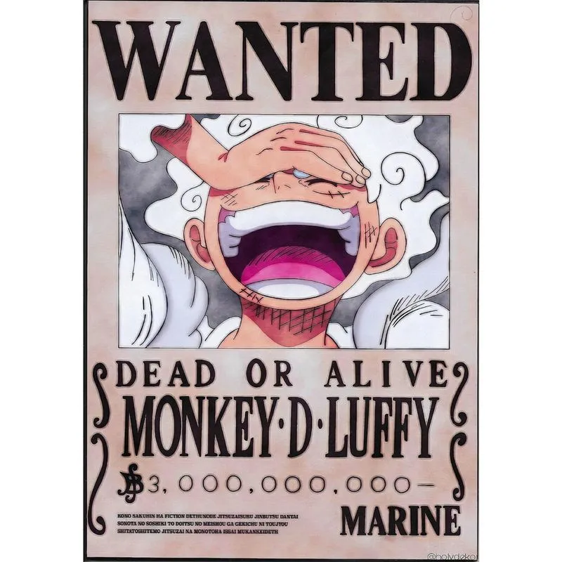 Quadro Dead Or Alive Marine Monkey d. Luffy-No
