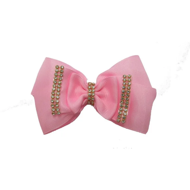 Laço Rosa De Cabelo Adulto Elegante De Luxo-no