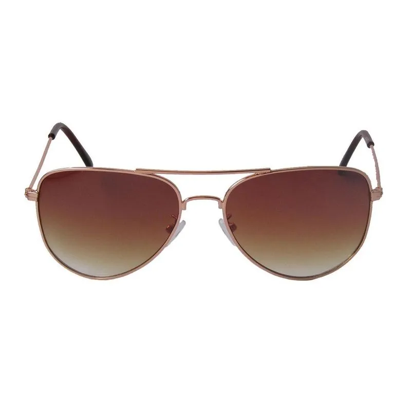 Oculos De Sol Feminino Estilo Aviador Lente Marrom D