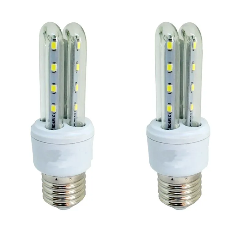 Lâmpada Led Compacta Milho Econômica 3w 2U Branco Quente Kit 2