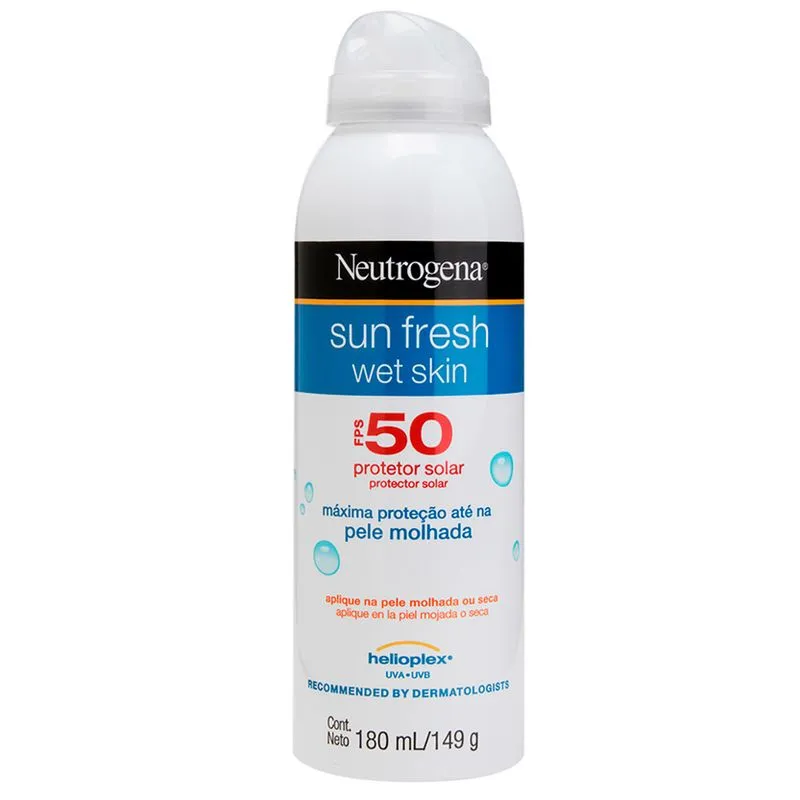 Protetor Solar Neutrogena Sun Fresh Wet Skin FPS50 180ml