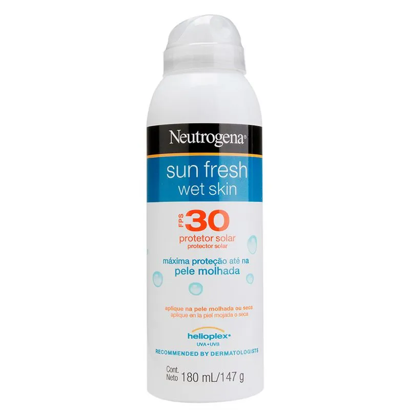 Protetor Solar Neutrogena Sun Fresh Wet Skin FPS 30 180ml