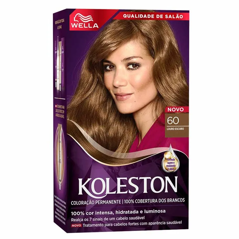 Coloração Creme Wella – Koleston Tons Claros Loiro Escuro
