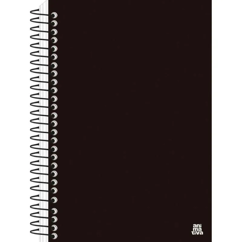 Caderno Espiral 1/4 Capa Dura KBOM BLACK 140F. PCT.C/05