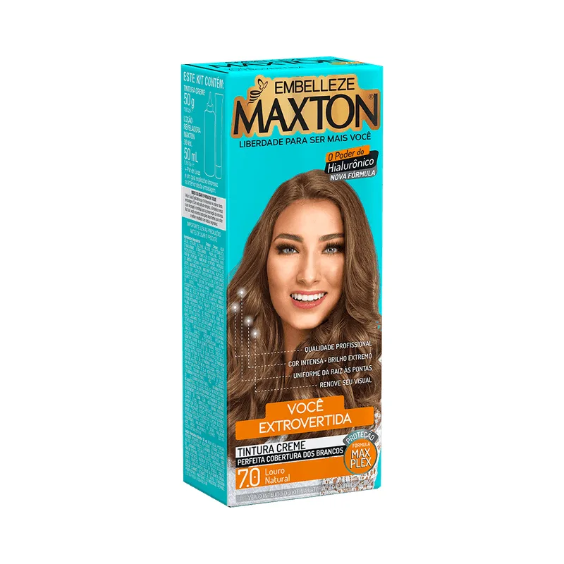 Coloração Embelleze Maxton 7.0 Louro Natural CX 6