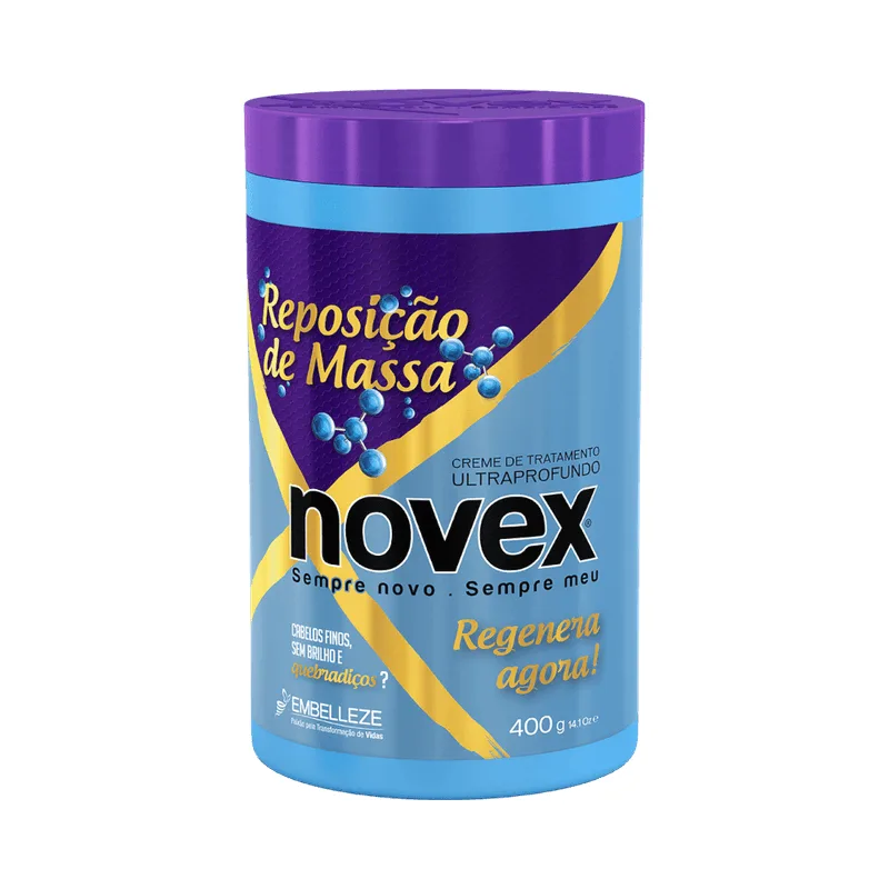 Creme de Tratamento Novex Reposição de Massa 400g CX 6