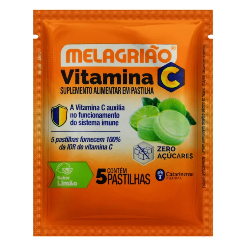 Melagrião C Limão Zero Açúcar Com 5 Pastilhas Melagriao C Limao Zero Acucar Com 5 Pastilhas