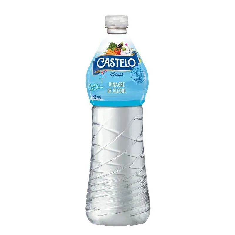 Vinagre Castelo Álcool 750ml ¿ Embalagem Com 12 Unidades