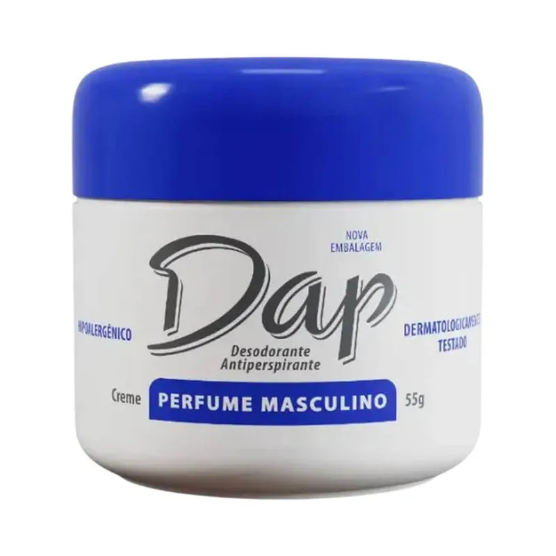 Desodorante em Creme Dap Antitranspirante Masculino 55g CX 60