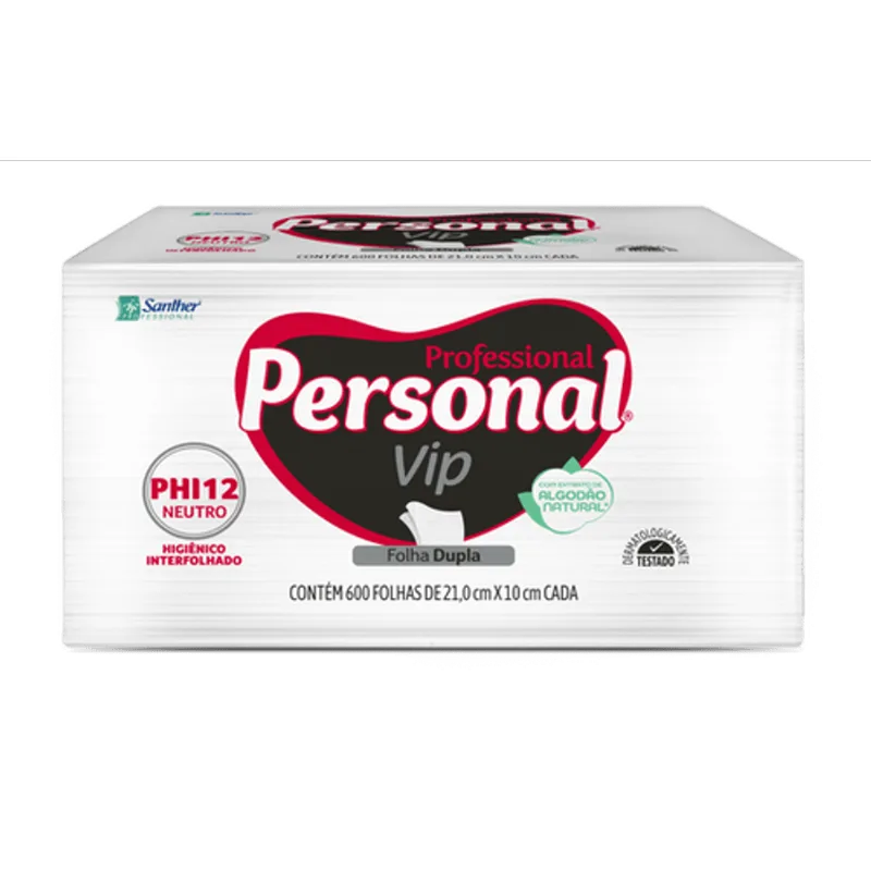 Papel Higiênico Folha Dupla PHI12 c/20 c/600 folhas Personal