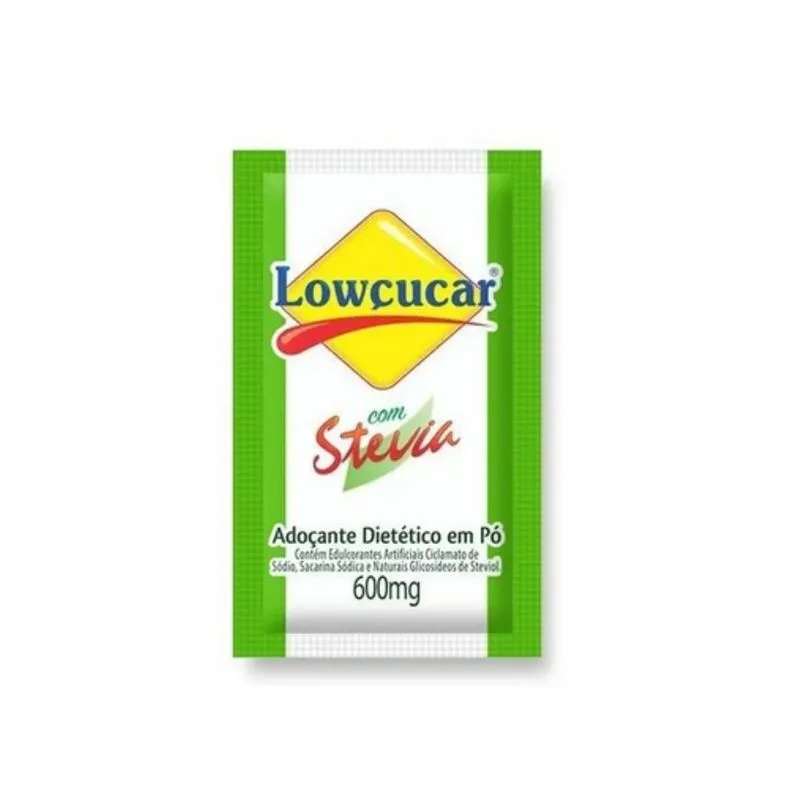 Adoçante Stevia Plus Lowçucar Sachê 0,6g Caixa Com 1000