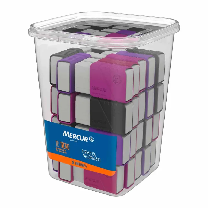 Borracha com Capa Plastica Tr Trend 1080 Mercur - 36UN