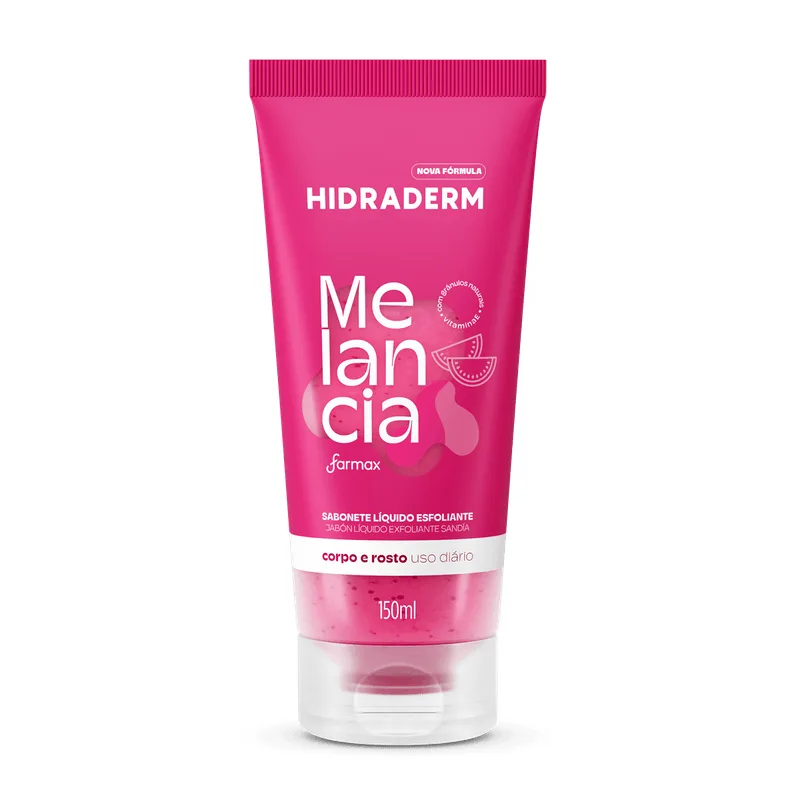 Sabonete Liquido Hidraderm 150ml Esfol.melancia CX 6