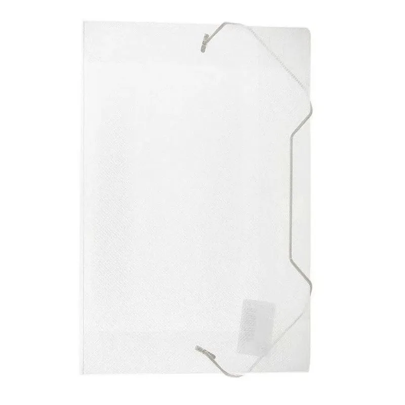Kit 10 Mini Pastas Elástico Cristal A5 Pequena 245x180mm Acp