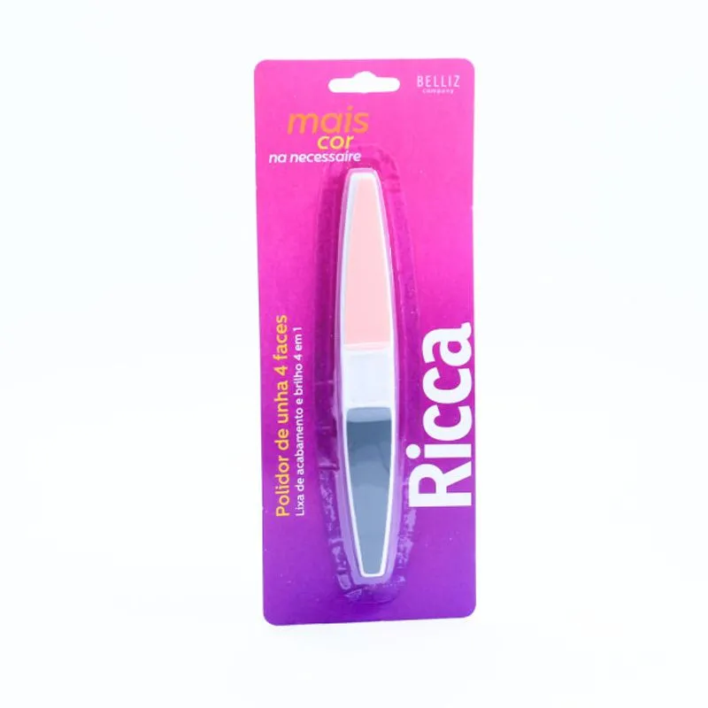 Lixa Ricca Polidor de Unhas 4 Faces 722 CX 6